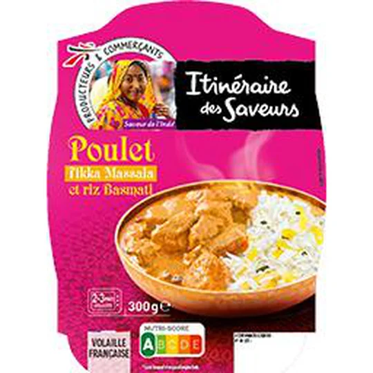 Poulet Tikka Massala et riz Basmati