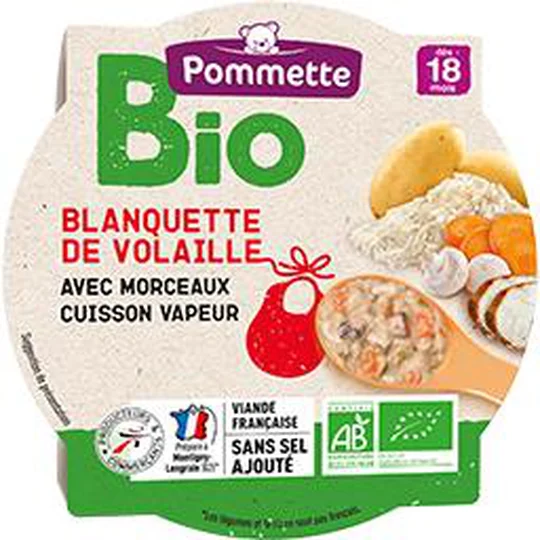 Blanquette de volaille BIO, dès 18 mois