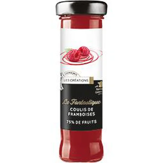 Le Fantastique coulis de framboises 75% de fruits