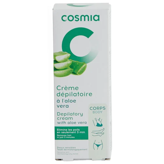 Crème dépilatoire peaux sensibles à l'aloe vera