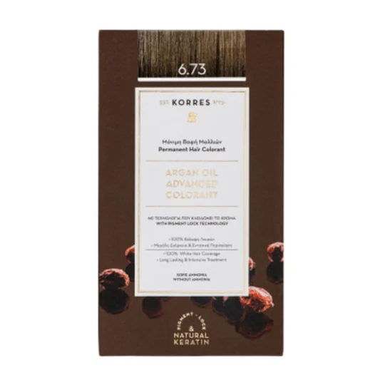 Coloration Permanente à l'Huile D'argan, 6.73 Doré Cacao