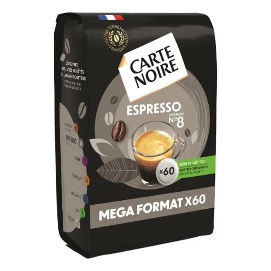 Café dosettes compatibles Senseo Espresso n°8 x60