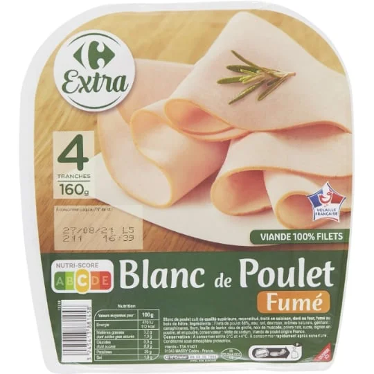 Blanc de poulet fumé