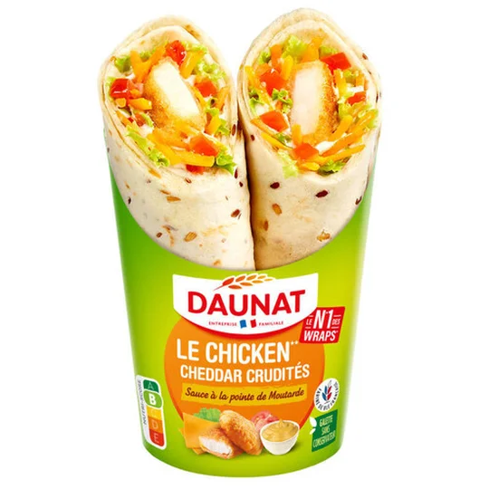 Wrap Le Chicken Cheddar Crudités