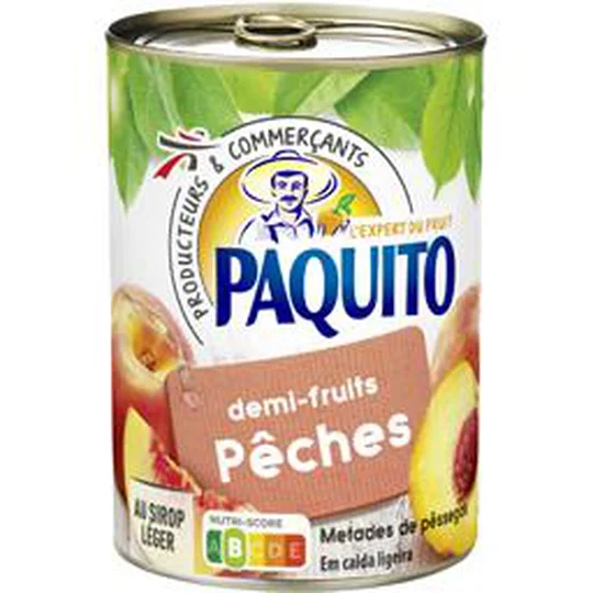 Demi-fruits pêches