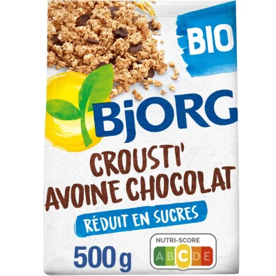 Céréales croustillant avoine chocolat Bio