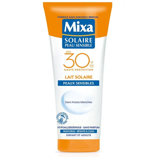 Protection Solaire Lait Peaux Sensibles SPF30