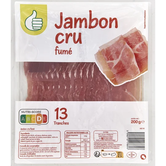 Jambon cru fumé