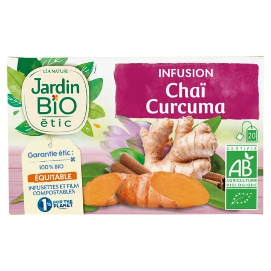 Infusion chaï curcuma Bio