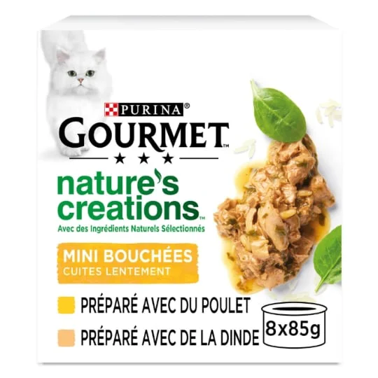 Pâtée pour chat Au poulet et à la dinde