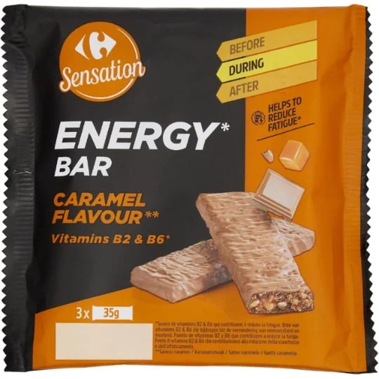 Barres céréales caramel Energy SENSATION