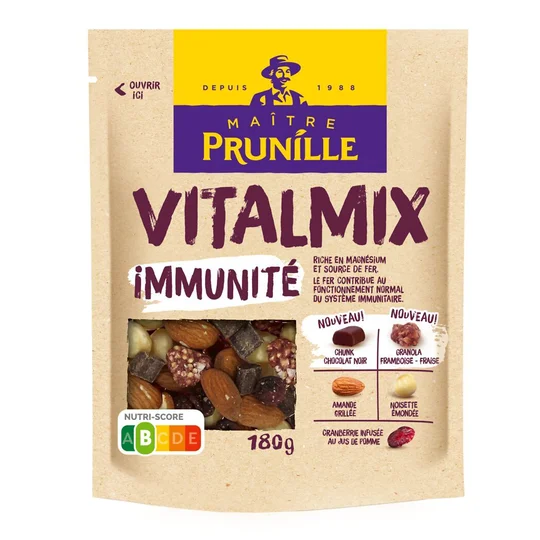 Vitalmix - Assortiment Immunité chocolat amande noisette cranberry et granola