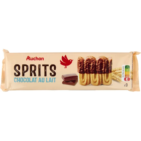 Sprits biscuits au chocolat au lait