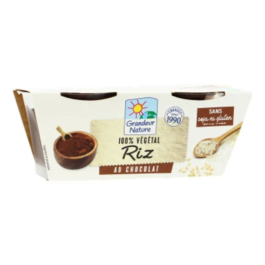 Dessert Végétal Au Riz Et Chocolat Bio