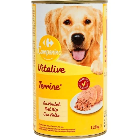 Pâtée pour chien terrine au poulet