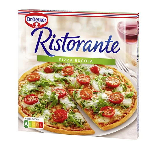 Pizza Rucola roquette tomates cerises mozzarella