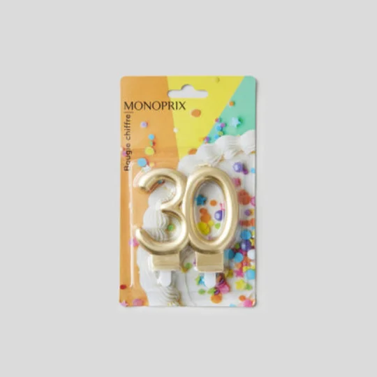 Monoprix Maison Bougie Chiffre N°30