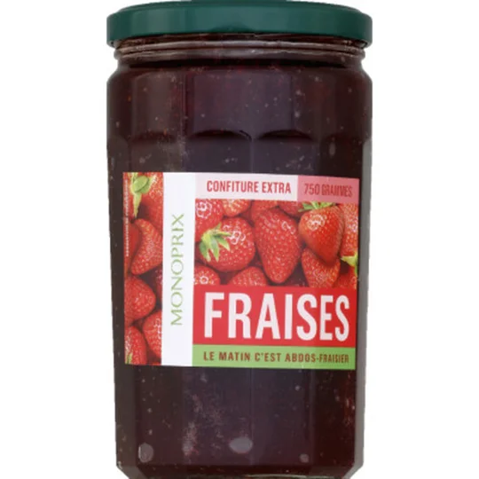 Confiture extra de fraises
