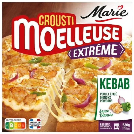 Pizza poulet épicé kebab Crousti Moelleuse