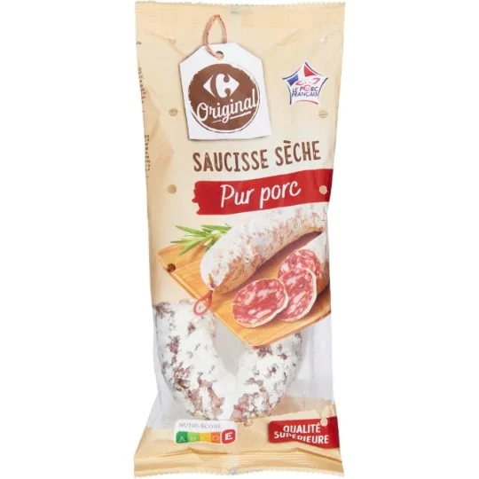 Saucisse sèche pur porc