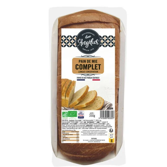 Pain De Mie Complet Tranché Bio
