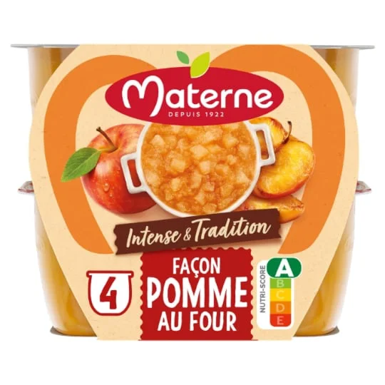 Compotes coupelles intense et tradition pomme