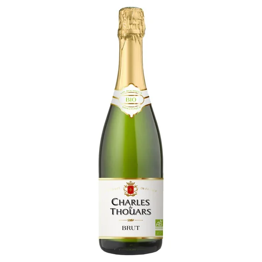 Vin mousseux blanc brut BIO