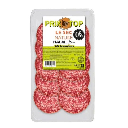 Saucisson sec halal nature