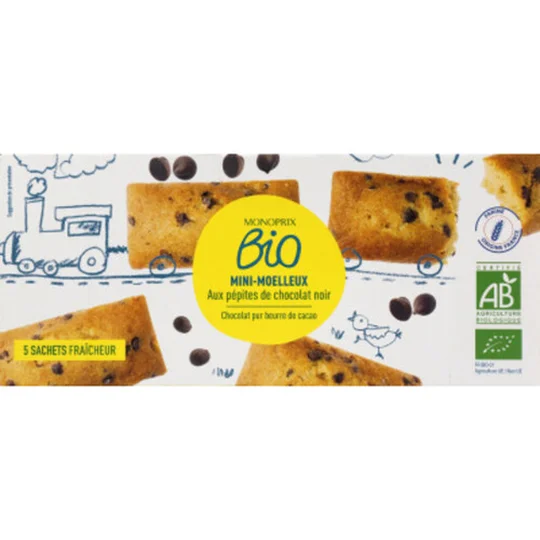 Mini-moelleux aux pépites de chocolat noir