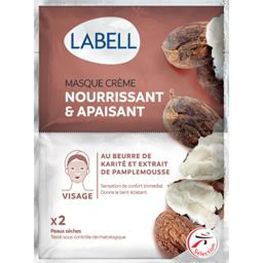 Masque crème nourrissant & apaisant beurre de karité