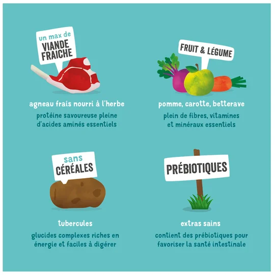 Croquettes Adultes Edgard & Cooper Naturelles Sans Céréales Agneau Frais