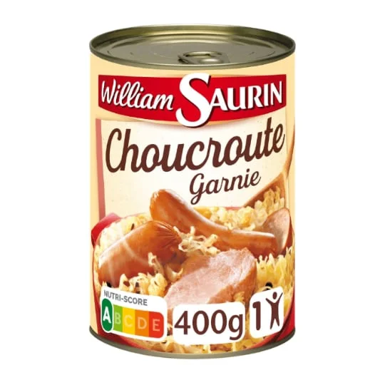 Plat cuisiné choucroute garnie