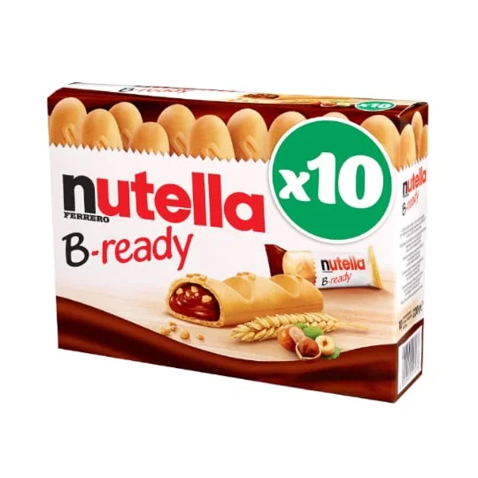 Gaufrettes fourrées pâte à tartiner aux noisettes et cacao B-READY