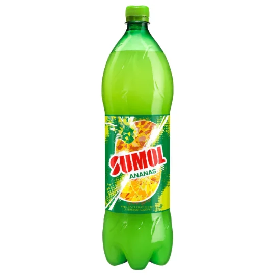 Boisson gazeuse avec pulpe saveur ananas