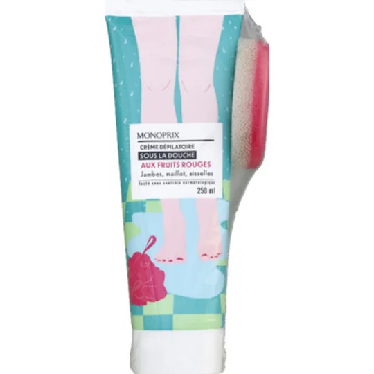 Crème dépilatoire sous la douche