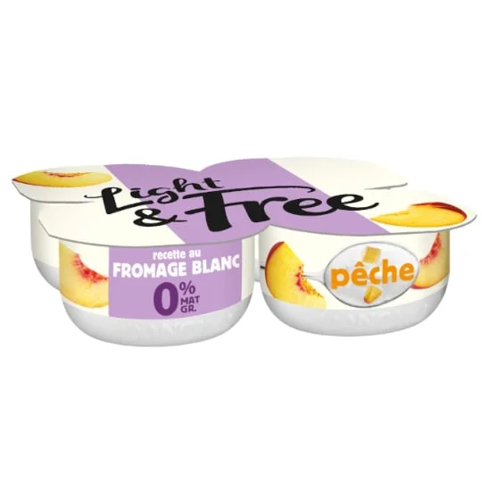 Fromage blanc pêche allégé 0% MG