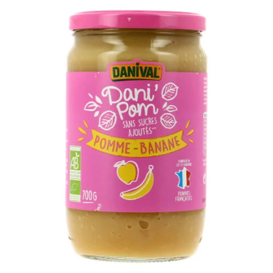 Purée Pomme Banane Sans Sucres Ajoutés Bio