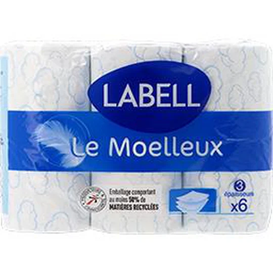 Papier toilette Le Moelleux blanc