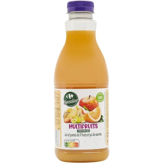 Jus de fruits multifruits