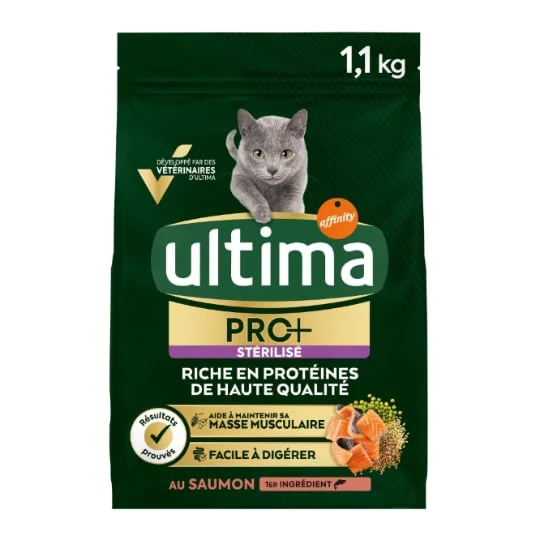 Croquettes pour chat Adulte stérilisé au saumon