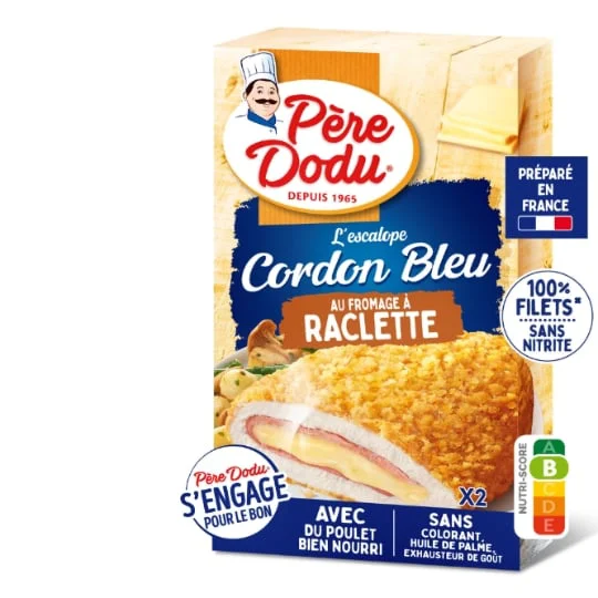 Escalope cordon bleu raclette