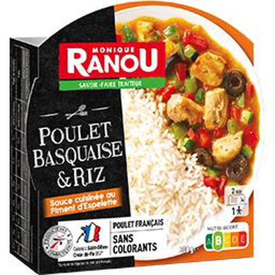 Poulet Basquaise & riz