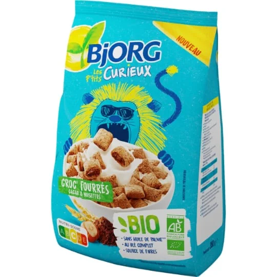 Céréales Bio Croc' kid cacao noisettes