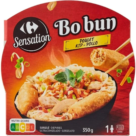 Plat cuisiné Bo bun poulet