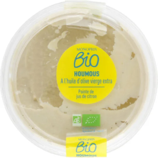 Houmous à l'huile d'olive vierge extra bio