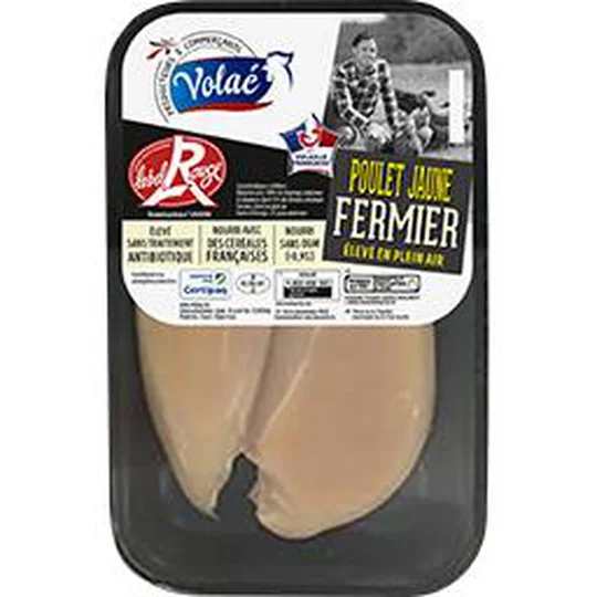 Filet de poulet jaune fermier Label Rouge