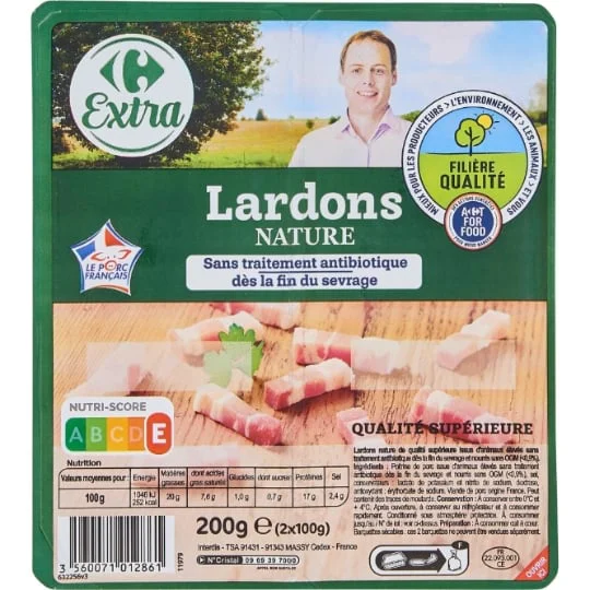 Lardons nature