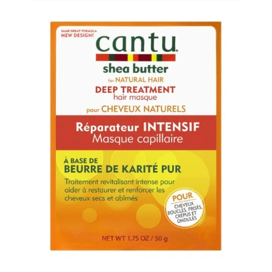Masque capillaire réparateur intensif au beurre de karité pour cheveux bouclés, frisés, crépus et ondulés