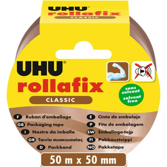 Rollafix Ruban D'Emballage Brun, 50X50Mm