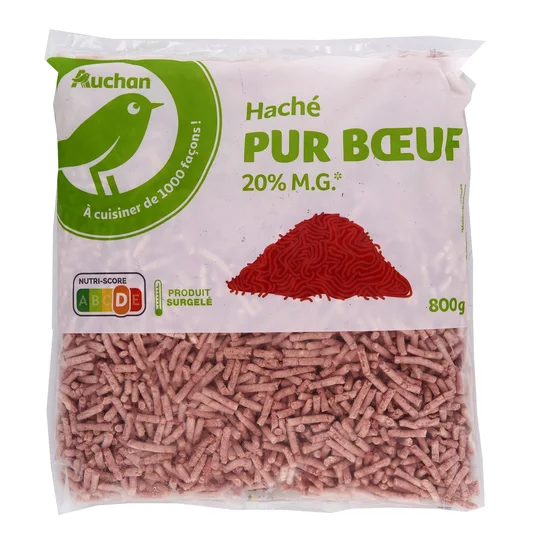 Haché pur boeuf 20% MG